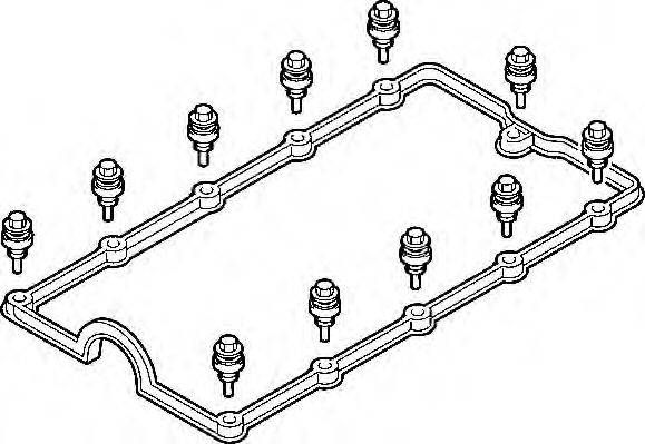 Комплект прокладок, кришка головки циліндра ELRING 388.930