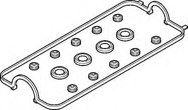 Комплект прокладок, кришка головки циліндра ELRING 458.290