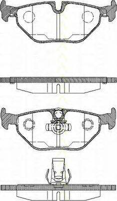 Комплект гальмівних колодок, дискове гальмо TRISCAN 8110 11003