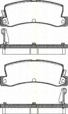 Комплект гальмівних колодок, дискове гальмо TRISCAN 8110 13955