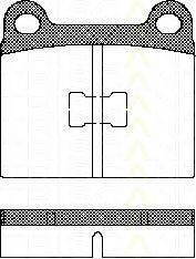 Комплект гальмівних колодок, дискове гальмо TRISCAN 8110 29214