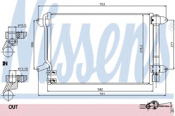 Конденсатор, кондиціонер NISSENS 940238