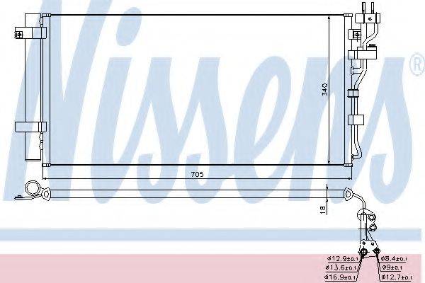 Конденсатор, кондиціонер NISSENS 940260