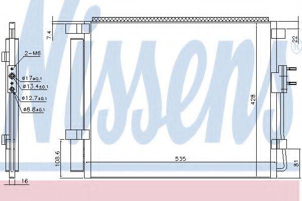 Конденсатор, кондиціонер NISSENS 940391