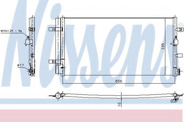 Конденсатор, кондиціонер NISSENS 940430