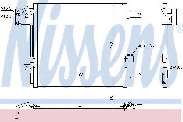 Конденсатор, кондиціонер NISSENS 940441