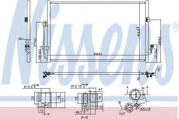 Конденсатор, кондиціонер NISSENS 940556