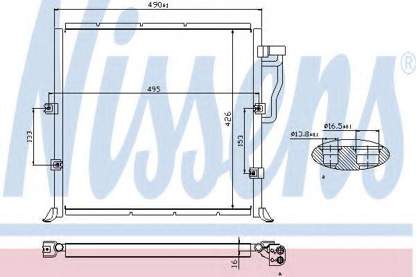 Конденсатор, кондиціонер NISSENS 94157