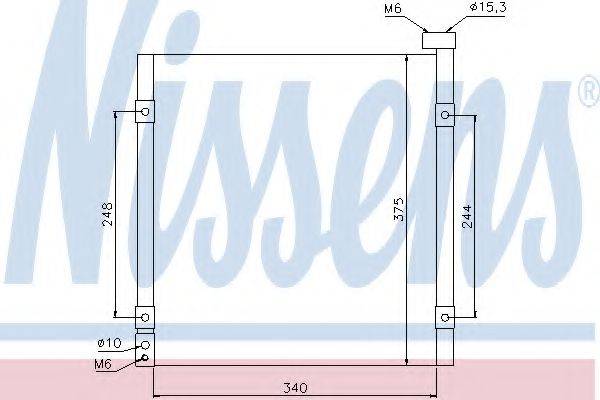 Конденсатор, кондиціонер NISSENS 94290