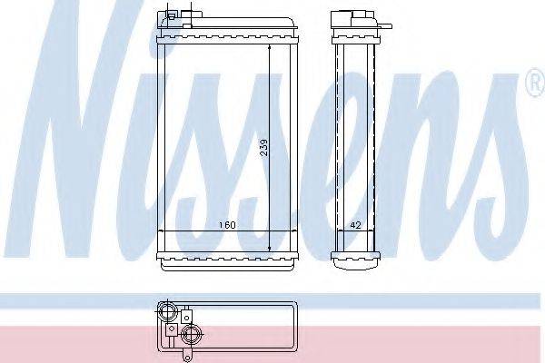 Теплообмінник, опалення салону NISSENS 726461