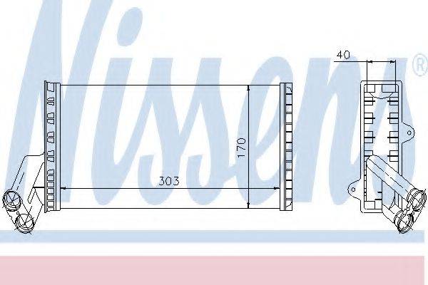 Теплообмінник, опалення салону NISSENS 71149