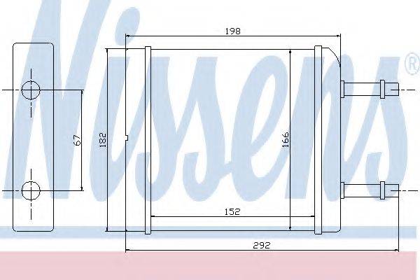 Теплообмінник, опалення салону NISSENS 76506