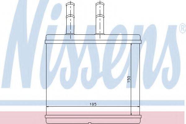 Теплообмінник, опалення салону NISSENS 76504