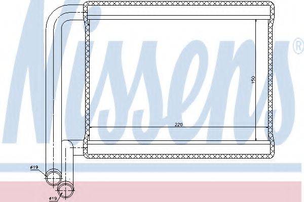 Теплообмінник, опалення салону NISSENS 77527