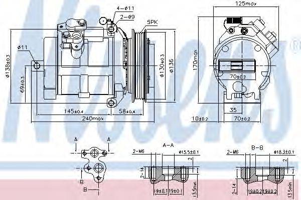 Компресор, кондиціонер NISSENS 890049