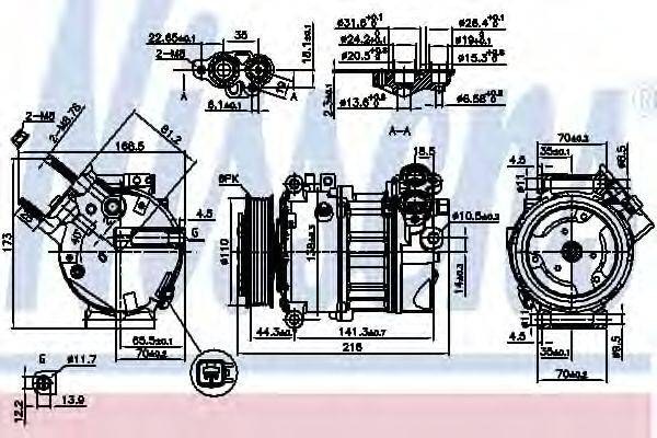 Компресор, кондиціонер NISSENS 890123