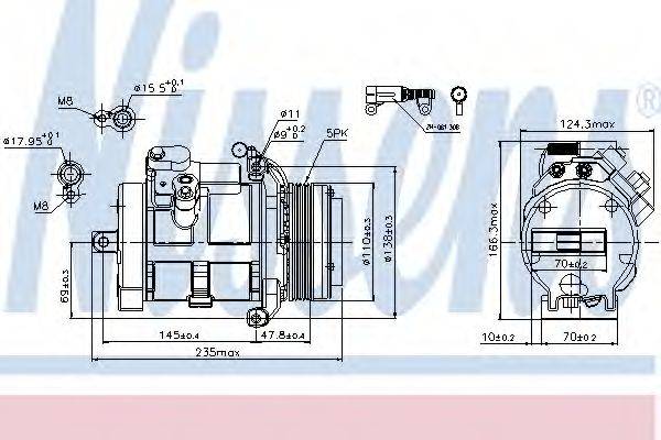 Компресор, кондиціонер NISSENS 89077