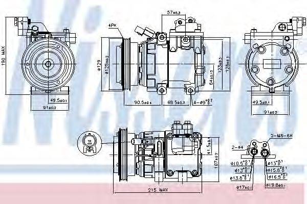 Компресор, кондиціонер NISSENS 89085