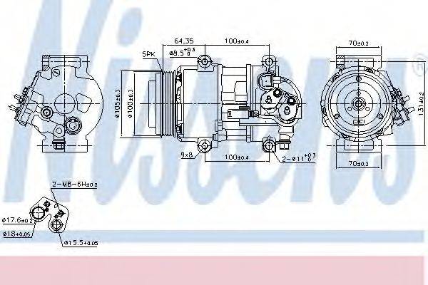 Компресор, кондиціонер NISSENS 89089