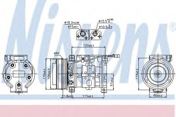 Компресор, кондиціонер NISSENS 89099