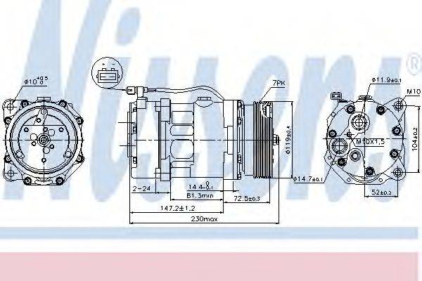 Компресор, кондиціонер NISSENS 89118