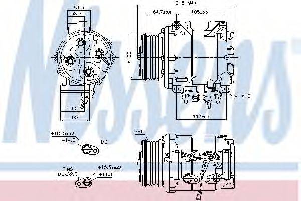 Компресор, кондиціонер NISSENS 89242