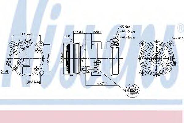 Компресор, кондиціонер NISSENS 89257