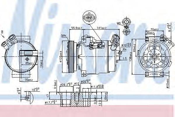 Компресор, кондиціонер NISSENS 89308