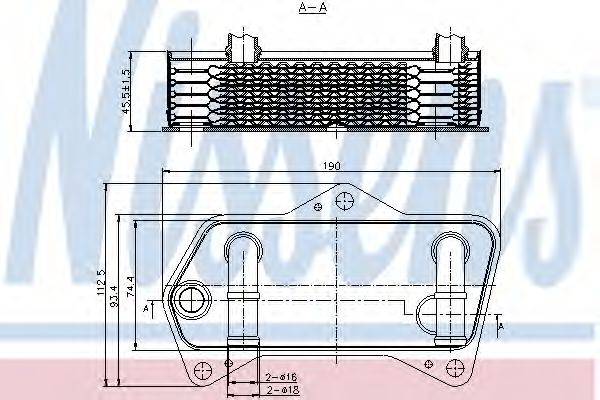 Олійний радіатор, автоматична коробка передач NISSENS 90653