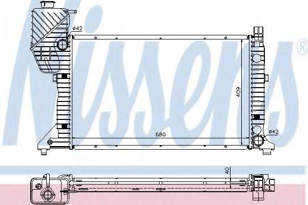 Радіатор, охолодження двигуна NISSENS 62685A