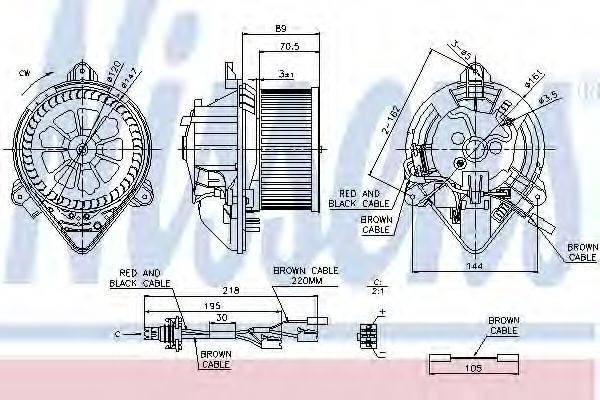 Вентилятор салону NISSENS 87042