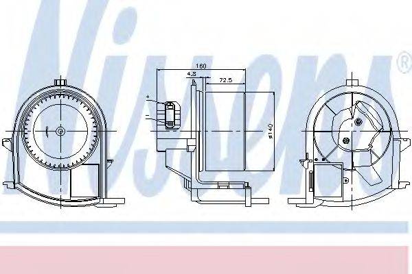 Вентилятор салону NISSENS 87047