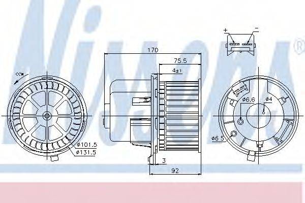 Вентилятор салону NISSENS 87061