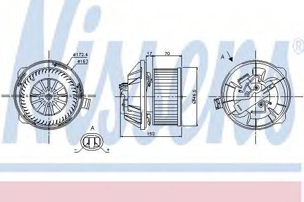 Вентилятор салону NISSENS 87065