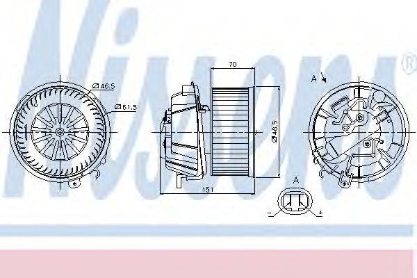 Вентилятор салону NISSENS 87127