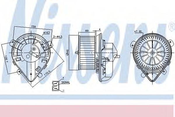 Вентилятор салону NISSENS 87178