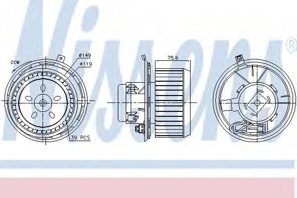 Вентилятор салону NISSENS 87185