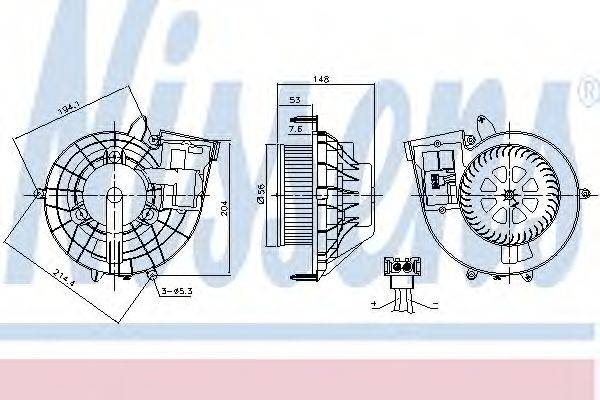 Вентилятор салону NISSENS 87210