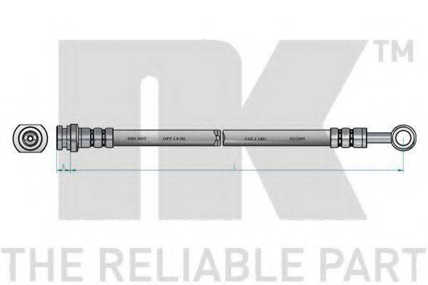 Гальмівний шланг NK 853478