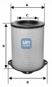 Повітряний фільтр UFI 27.587.00