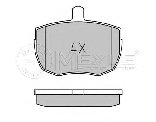 Комплект гальмівних колодок, дискове гальмо MEYLE 025 203 5918