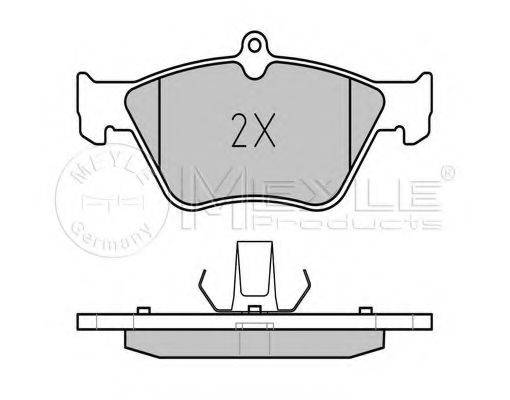 Комплект гальмівних колодок, дискове гальмо MEYLE 025 214 1117