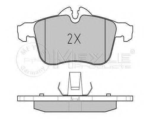 Комплект гальмівних колодок, дискове гальмо MEYLE 025 283 3219/W