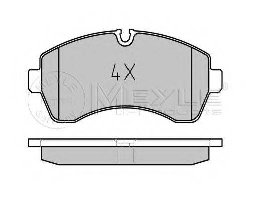Комплект гальмівних колодок, дискове гальмо MEYLE 025 292 0020