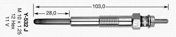 Свічка розжарювання NGK 7782