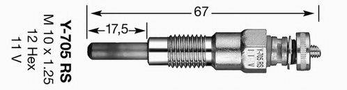 Свічка розжарювання NGK 1249