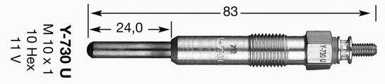 Свічка розжарювання NGK 6704