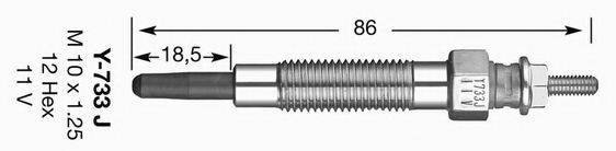 Свічка розжарювання NGK 6592