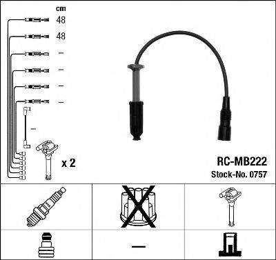 Комплект дротів запалення NGK 0757