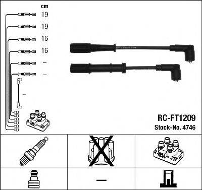 Комплект дротів запалення NGK 4746